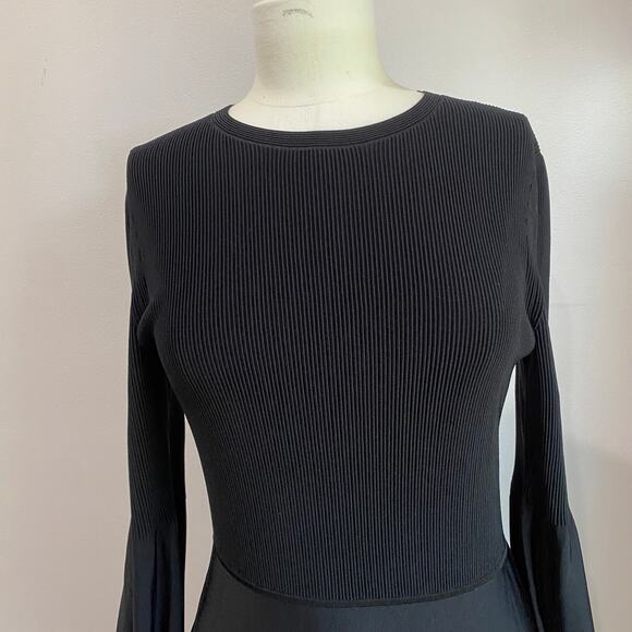 Theory Blouson Whimsigoth Sleeve Fit & Flare Witchy Dress NWT Sz Large - Picture 10 of 10